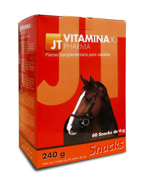 JT-VITAMINA K1 CAVALOS 60 SNACKS