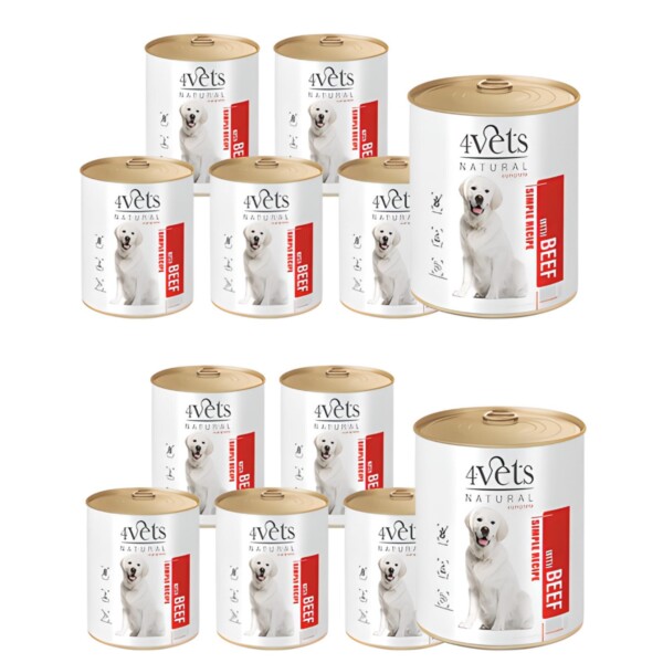 4VETS NATURAL - DOG BEEF 800GR - Image 5