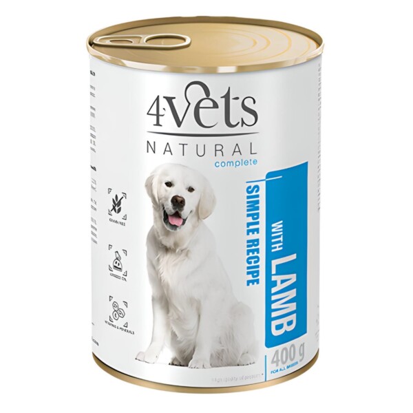 4VETS NATURAL - DOG LAMB 400GR