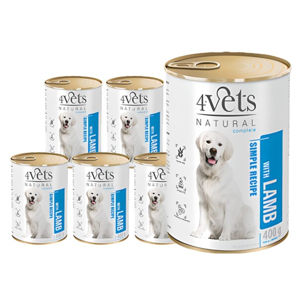 4VETS NATURAL - DOG LAMB 400GR - Image 2