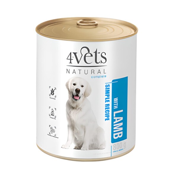 4VETS NATURAL - DOG LAMB 400GR - Image 4