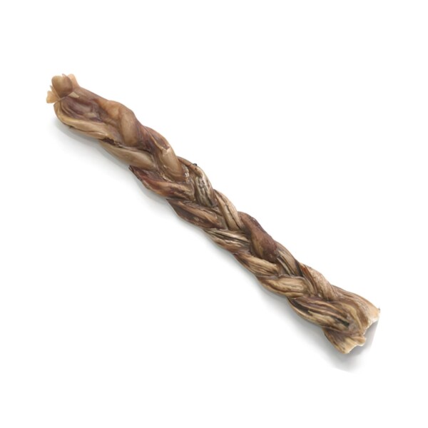 DESIDRATADO NERVO DE PORCO TRANÇADO 20CM 1UN (CAIXA C/40 EMBALAGENS)