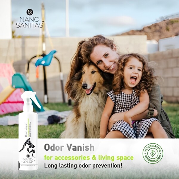 NANOSANITAS - SPRAY AMBIENTAL ODOR VANISH FOR ACESSORIES & LIVING SPACE 250ML - Image 3