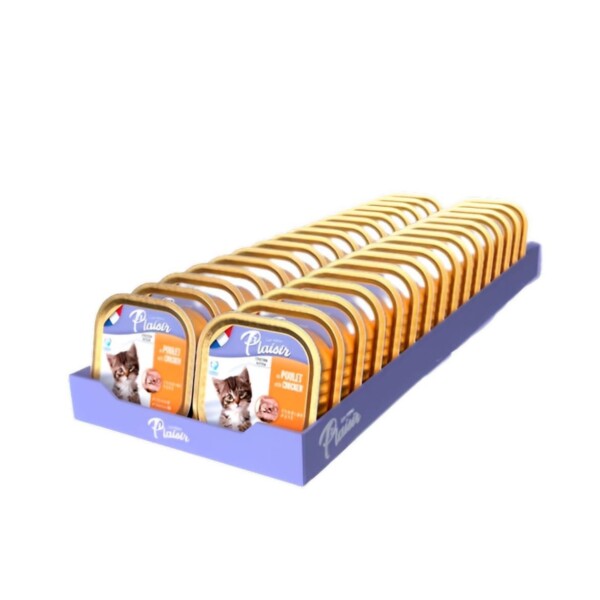 PLAISIR - TERRINA KITTEN FRANGO 100GR - Image 2